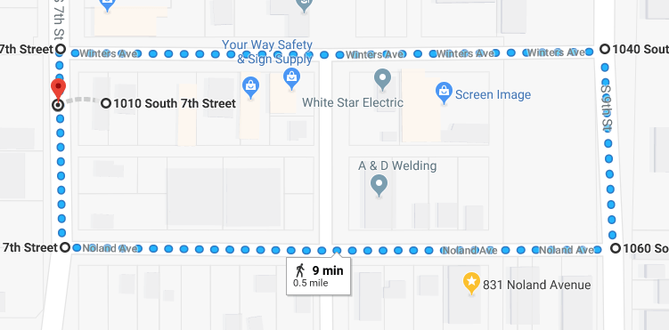 800m route